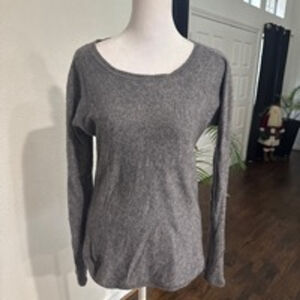 Max Studio 2 Ply Cashmere Boatneck Sweater, gray